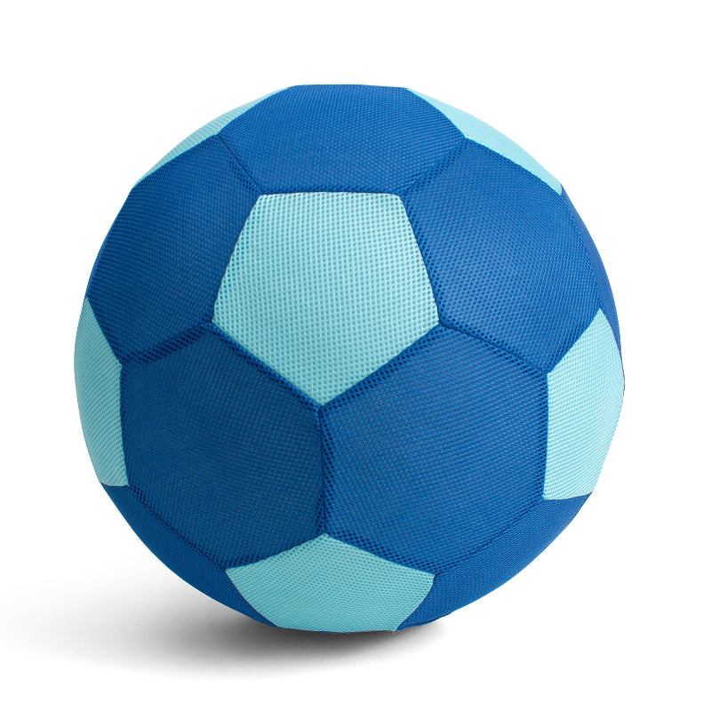 Grote blauwe bal van BS Toys op witte achtergrond, motoriekspeelgoed voor thuis, school en therapy