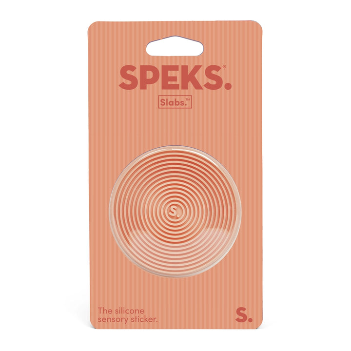 Speks Slabs sticker in verpakking, oranje,  Round sensorisch materiaal voor fijne motoriek