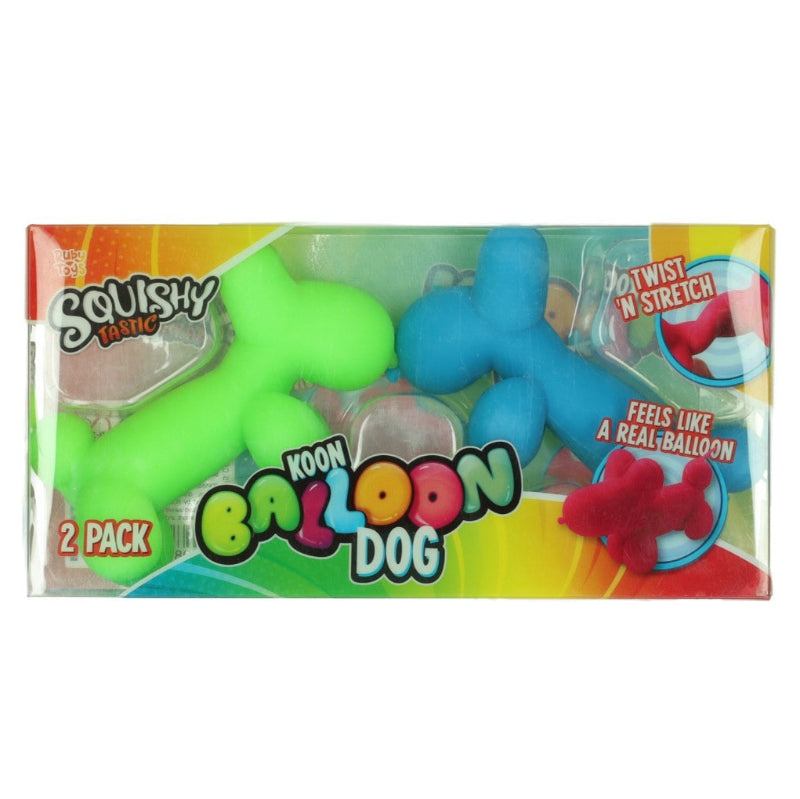 squishy tastic koon ballon dog, fidget stretch honden, sensoriek materiaal