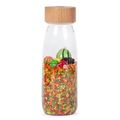 sound fles van petit boum, fruit si materiaal