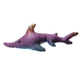 mini zanddier haai, sensoriek materiaal, regenbogenkleur, roze, paars, blauw