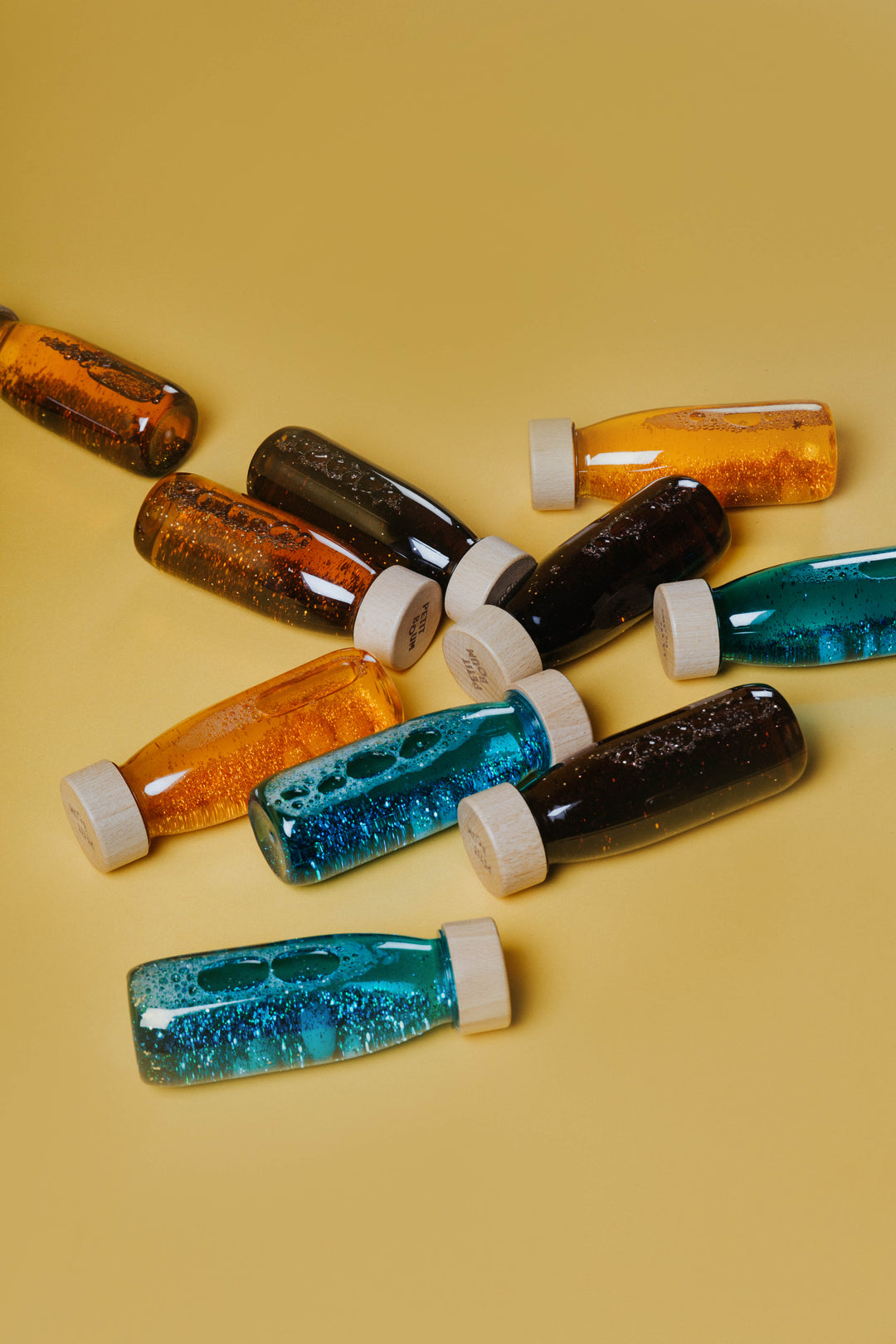 Petit Boum Sensorische float fles turquoise