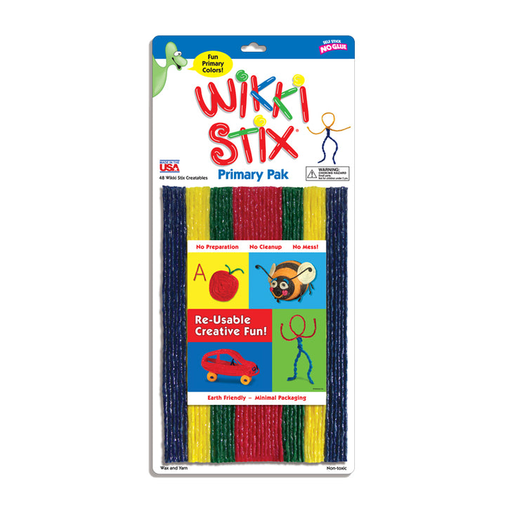 Wikki Icon Wikki Stix Basiskleurenset 48 stuks | Sensorisch & Motorisch Speelgoed ...