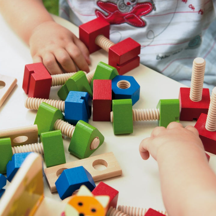 andreu toys Houten schroeven en moeren