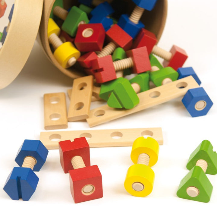 andreu toys Houten schroeven en moeren