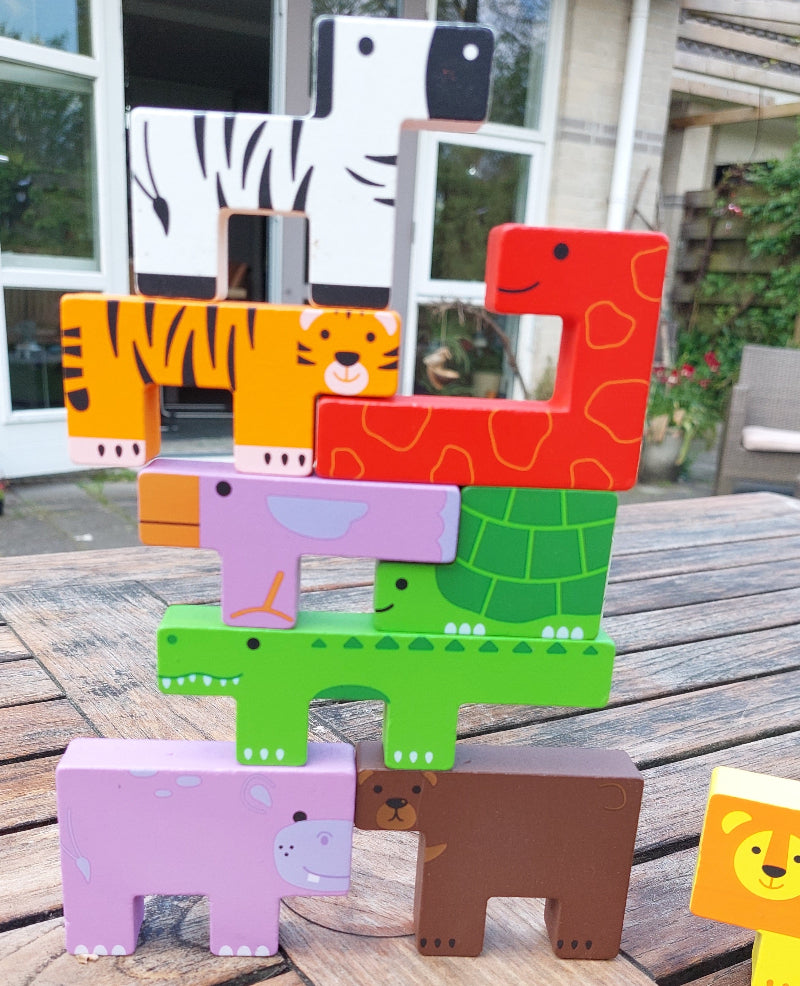 bigjigs Dieren Lock-A-Block tetris puzzel