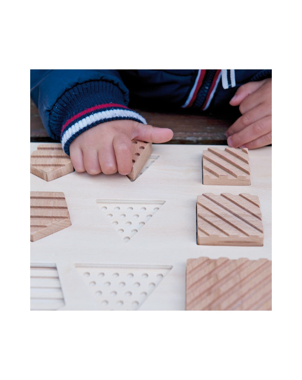 andreu toys Relief geo vormen puzzel