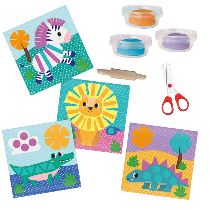 Cutting clay shapes