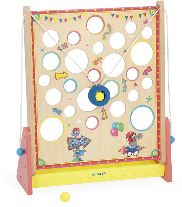 klautermuur van janod, spel de gatenkaas, behendigheidsspel