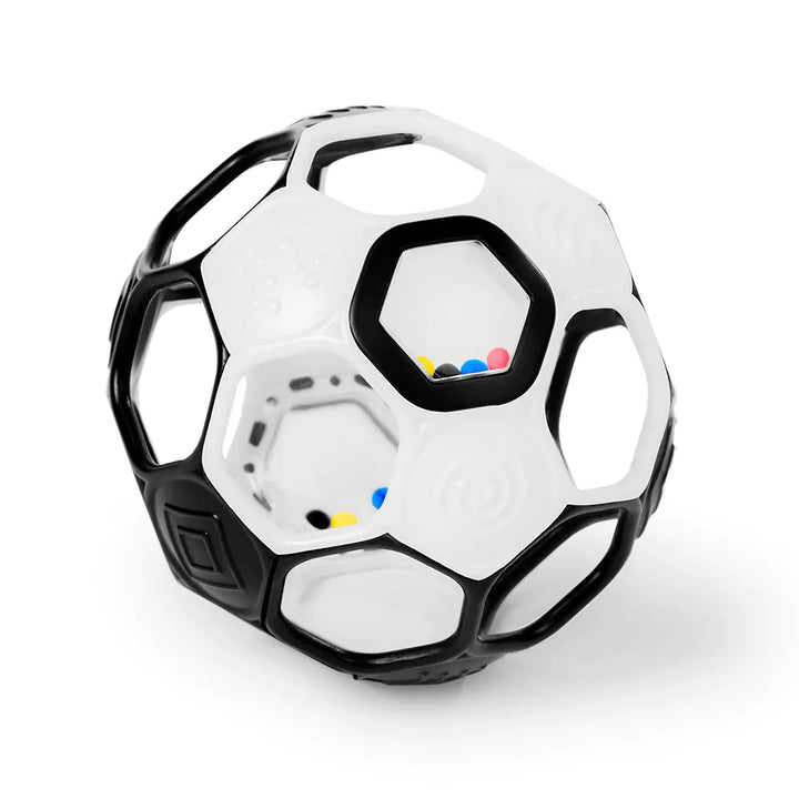 Zwart-wit Grippin' Goals Rattle Oball