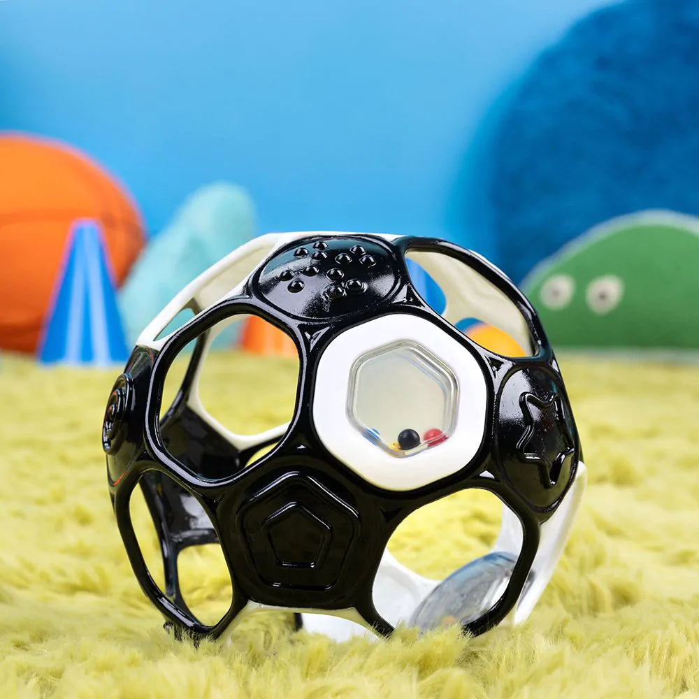 Zwart-wit Grippin' Goals Rattle Oball