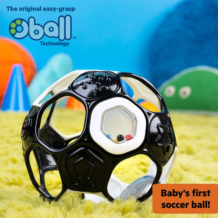 Zwart-wit Grippin' Goals Rattle Oball