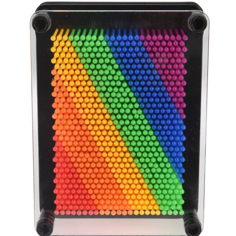 pin pression regenbogen kleur, sensoriek speelmateriaal, pin art