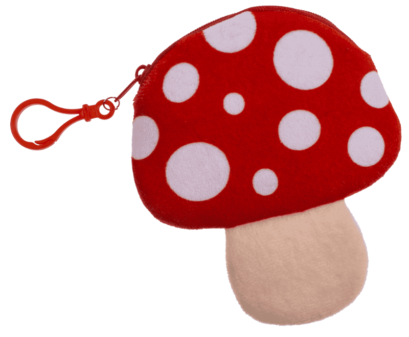 achterkant Kawaii mushroom portemonnee voor tweehandig oefenen en fantasiespel