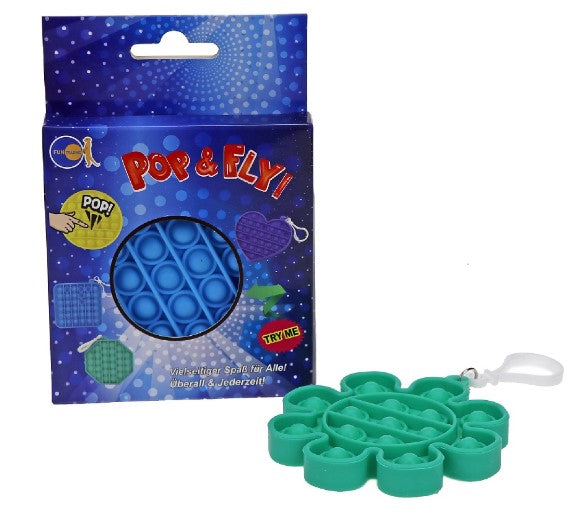 pop and fly pop it sleutelhanger, fidget, vinger motoriek