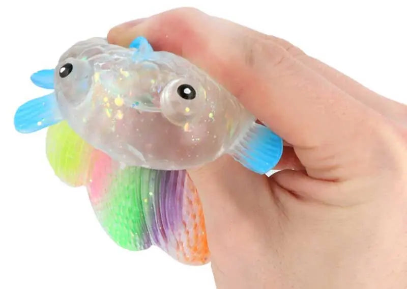 sugar sqyeeze, maltose antistress fidget, maltose vis, goudvis fidget