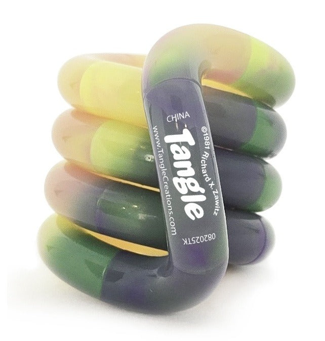 amber hazel tangle, tangle pebbles, fidget tangle met kleurwissel effect, sensoriek materiaal