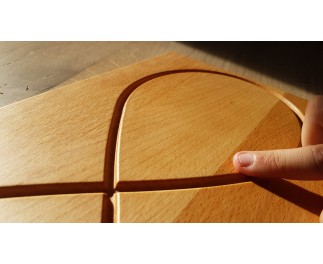 Overtrekbord vingerlabyrint en lemniscaat
