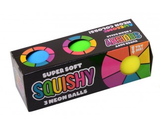 Squeeze neon ballen 3 stuks