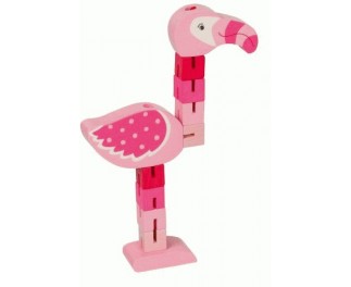 goki Pocketpuzzel flamingo