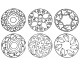 JToys Mandala dieren contourstempels 6 stuks
