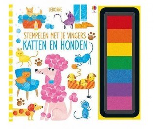 Fingerstempelen Katzen und Hunde niederländisch