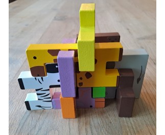 bigjigs Lock-A-Block Tetris Tierpuzzle